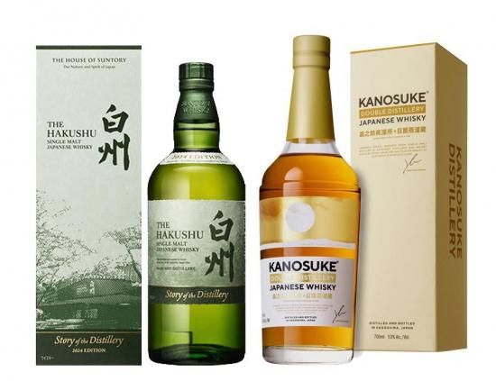 白州700ml & 知多700ml ウイスキー2本セット 箱付き ウイスキーセット白州2024Story of the Distillery嘉之助 DOUBLE