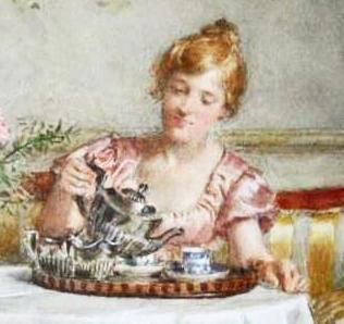 シルバープレート】白蝶貝のデザートカトラリー4組8本