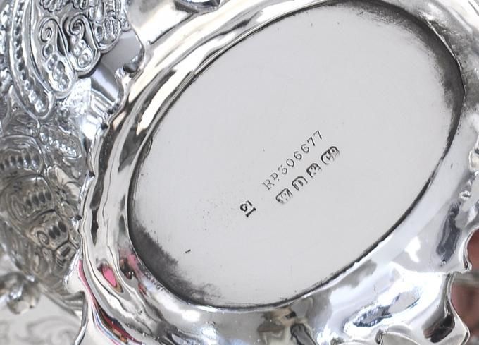 英国アンティーク【シルバープレート】1898年 ティーセット4