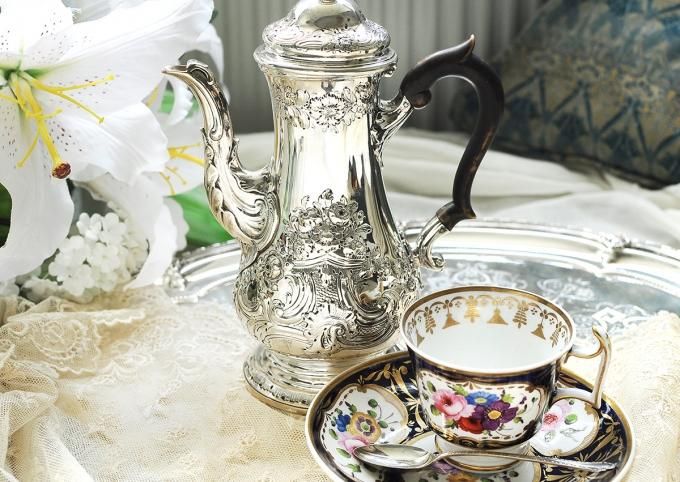 シルバーティポット　スターリングシルバー　バーナード　純銀 シルバーティポット スターリングシルバー バーナード 純銀 純銀