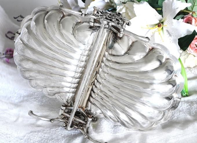 英国アンティーク銀器【シルバープレート】ビスケットウォーマー