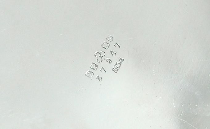 英国アンティーク銀器【シルバープレート】リボンオーバル