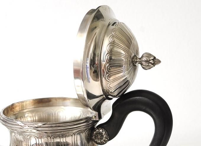フレンチアンティークシルバー【純銀950】ティーポット - Edwardian