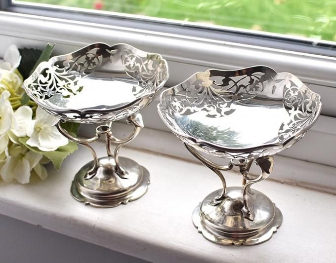 フランス　アンティーク　ガラス　ボンボン入れ フランス アンティーク ガラス ボンボン入れ