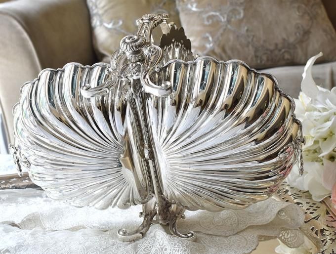 英国アンティーク【シルバープレート】ビスケットウォーマー