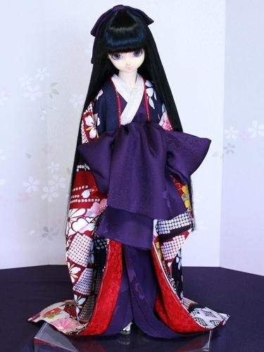 裾引き長襦袢と前帯のセット 深紫SD・13SD・DD共通n-0172 - 彩花