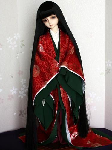 袿と単紅緋（べにひ）SD・13SD・DD共通j-0008R - 彩花 ドールの