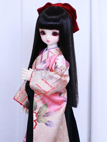 女袴と振袖・半襦袢のセット 波に金彩MSD・MDD共通mh-0015