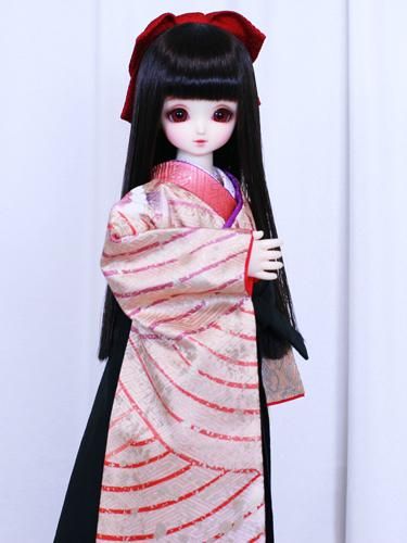MSD SDMサイズ 振袖 着物 ドール 下駄付き 着物 kimono SDM MSD MDD - 彩花 ドールのための着物と衣裳