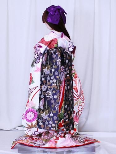27cmドール　裾引き着物 彩花 ドールのための着物と衣裳