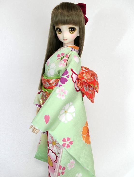 【メール便不可】 帯 ドールのための着物と衣裳 彩花 - DD SD~SD16 obi ビスクドール