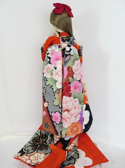 ドール着物 霊妙桜【27cmドール振袖着物】 おもちゃ・人形 手縫いドール着物