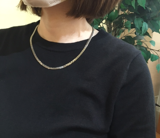 Pt850 プラチナ850 喜平ネックレス 6面ダブル 30g 50cm 3.9mm幅