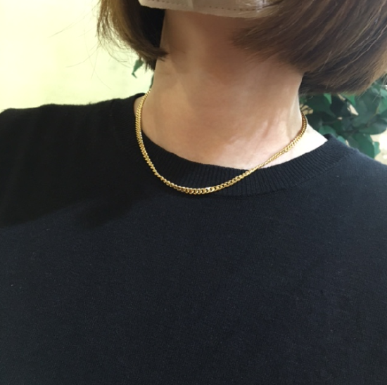 2面シングルK18 40cm/20g 喜平ネックレス - ジュエリーKANDA 2面シングルK18 40cm/20g 喜平ネックレス - ジュエリーKANDA