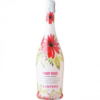 ƥԥ  եܥȥ롡Σ֡750ml<br>Santero Pinot Rose Flower Bottle
