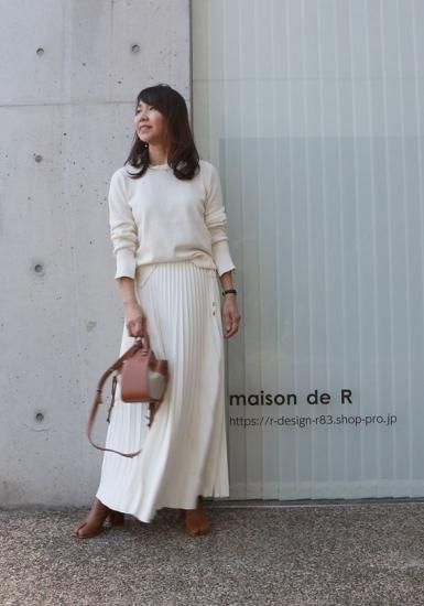22-05 プリーツスカート（マキシ丈） - MAISON de R