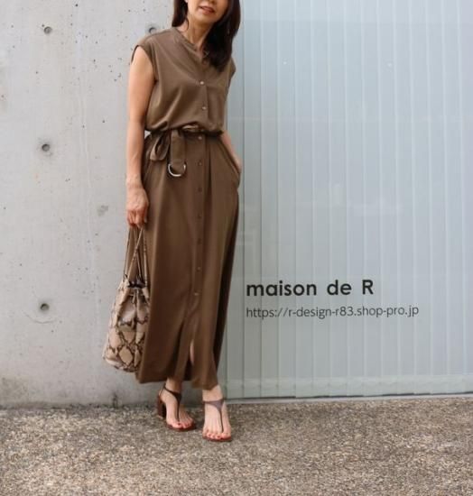 21 05 ヨークジャージワンピース マキシ丈 Maison De R