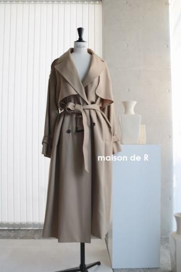 09 11月10 日納期 フラノウールトレンチコート Maison De R