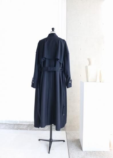 22-09 受注・フラノノーカラートレンチコート - MAISON de R 22-09 受注・フラノノーカラートレンチコート - MAISON de R