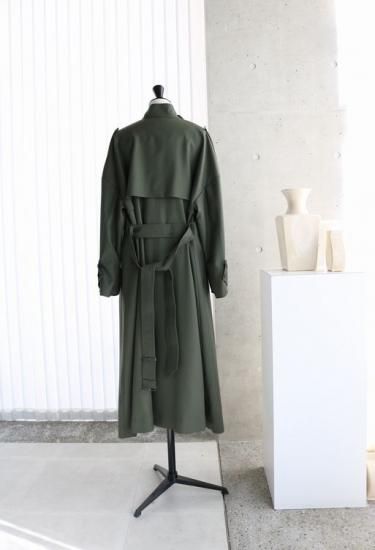 22-09 受注・フラノノーカラートレンチコート - MAISON de R 22-09 受注・フラノノーカラートレンチコート - MAISON de R
