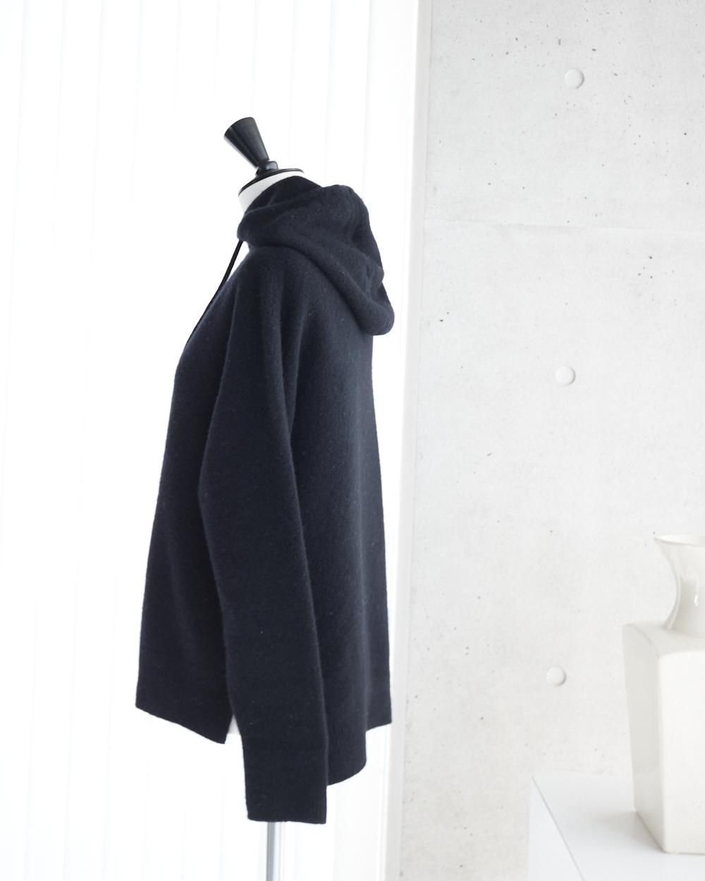 23-12ウールカシミヤニットフーディ - MAISON de R