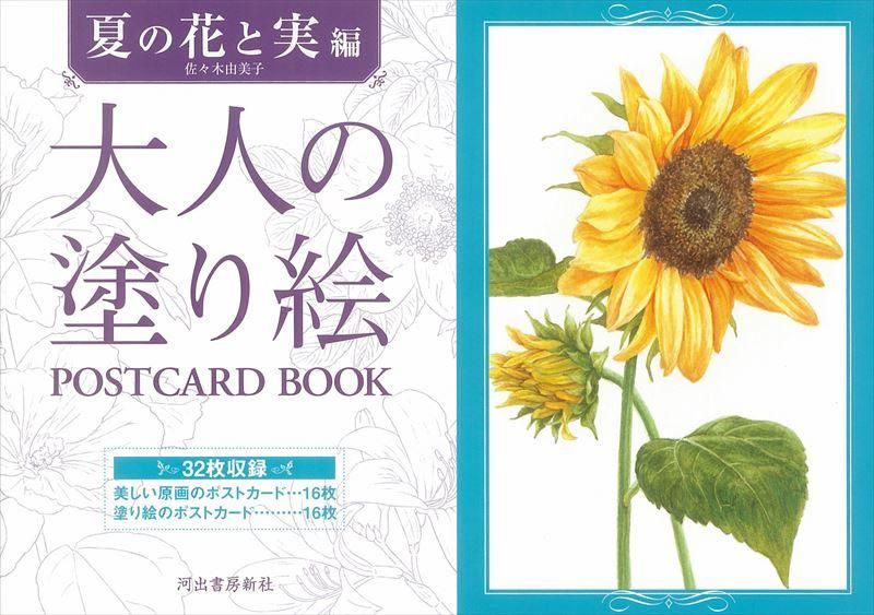 通販 河出書房新社 大人の塗り絵 夏の花と実編 石丸文行堂オンラインストア