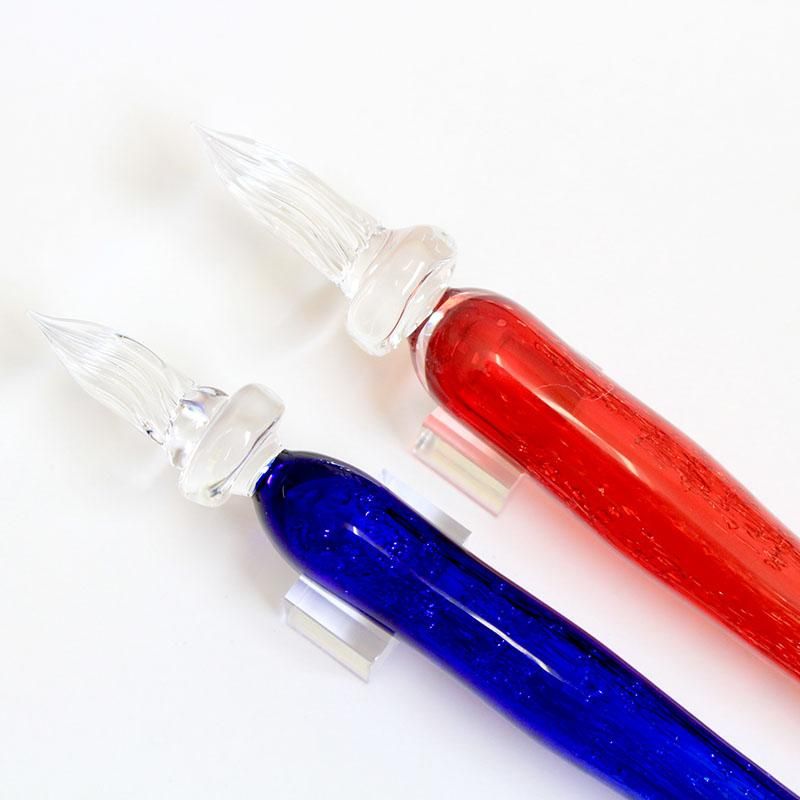 通販] まつぼっくり ガラスペン レッド ザクロ F(細字)/B(太字) | 石丸