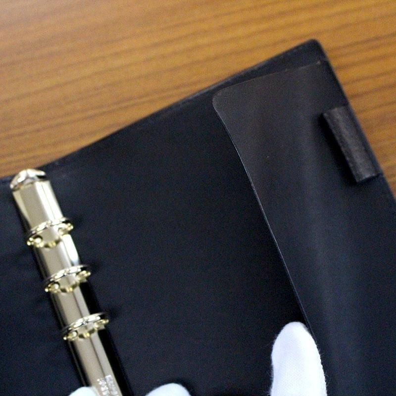 KNOX ノックス オーセン 手帳 バイブル ネイビー 16mm 通販] [送料無料] KNOX オーセン システム手帳 フラップ留め