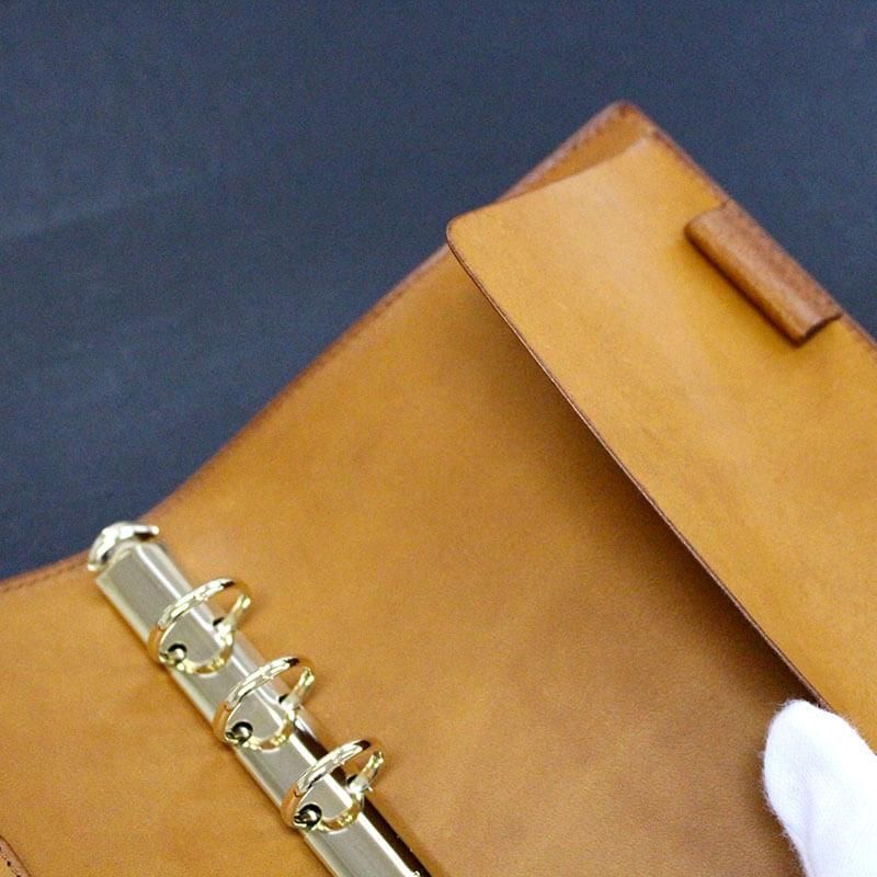 通販][送料無料] KNOX オーセン システム手帳 ブラウン バイブル