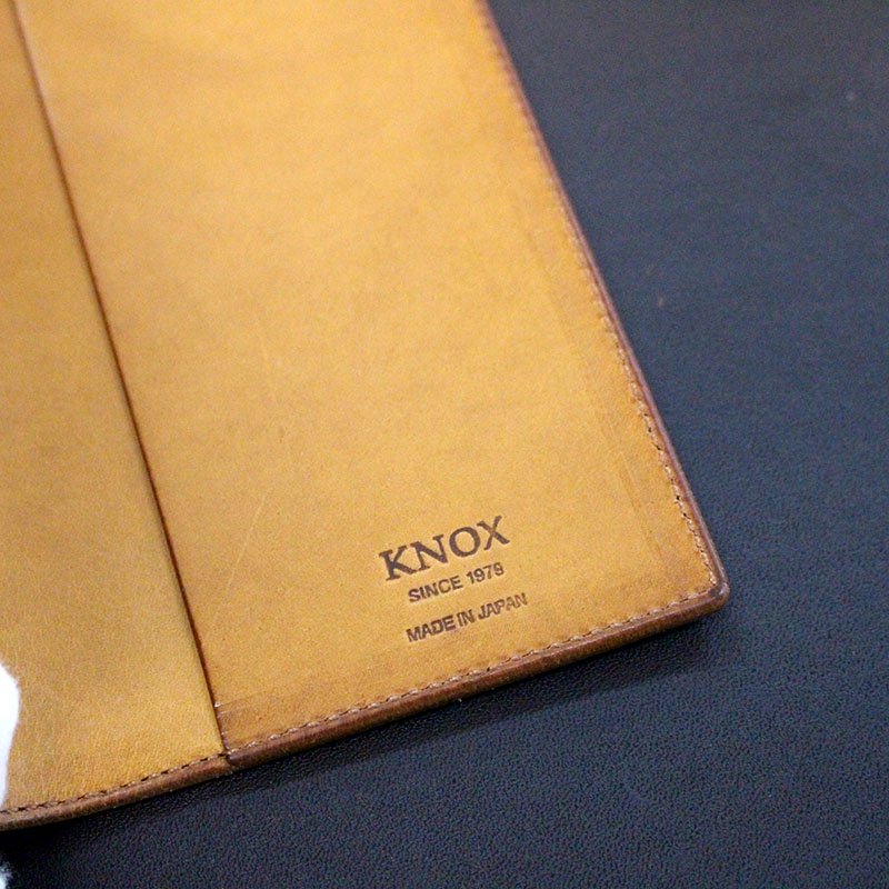 最新な KNOX オーセン ナローサイズ ダークブラウン 手帳