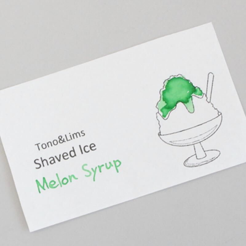 新発売の Shaved 通販]TONO＆LIMS Ice 石丸文行堂 Syrup Melon Collection 筆記具