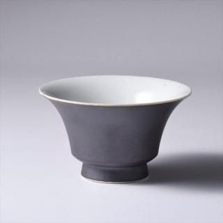 通販] 山下陶苑 nucca JIYUシリーズ茶碗 濡羽色(ぬればいろ) 中