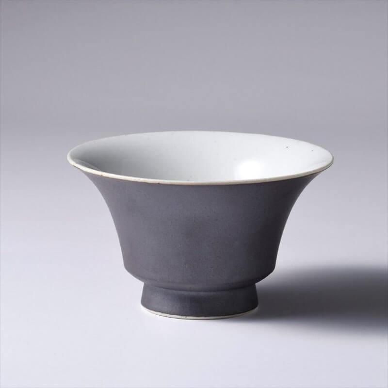 通販] 山下陶苑 nucca JIYUシリーズ茶碗 濡羽色(ぬればいろ) 中