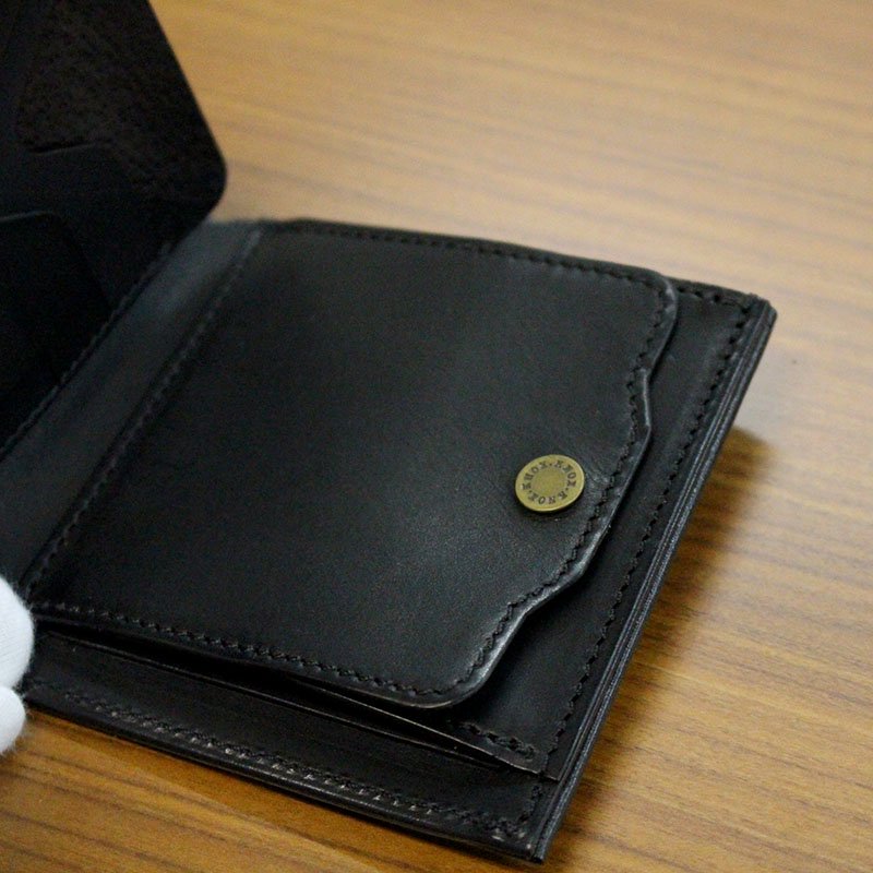 通販][送料無料] KNOX オーセン ２つ折り財布 ブラック| 石丸文行堂 