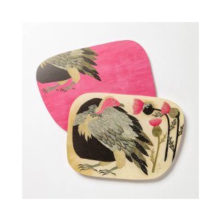 楠橋紋織 moritaMiW ポストカード 美しい色の鳥と美しい色の花