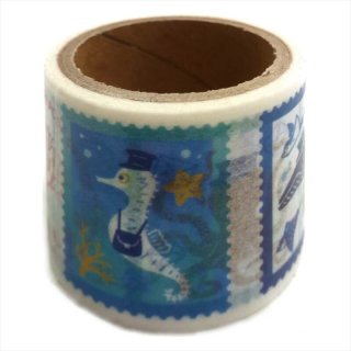 九ポ堂 マスキングテープ 珊瑚礁の切手