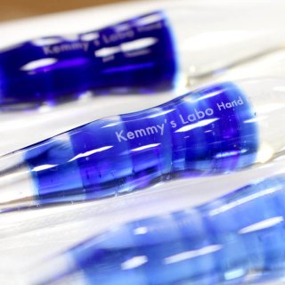 Kemmy'sLabo ガラスペン ふと軸 コルセット コバルト F細字/B太字