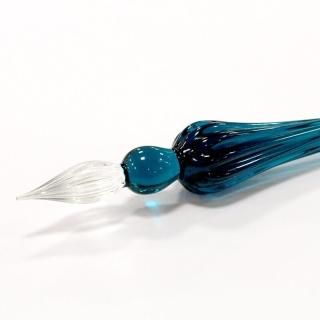 【トルコ・ガラスペン】ローズ（青） トルコ・ガラスペン】ローズ（青）