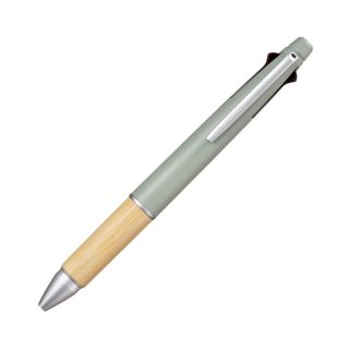 [お名入れ対象] 三菱鉛筆 ジェットストリーム 多機能ペン 4&1 BAMBOO(バンブー) セージ