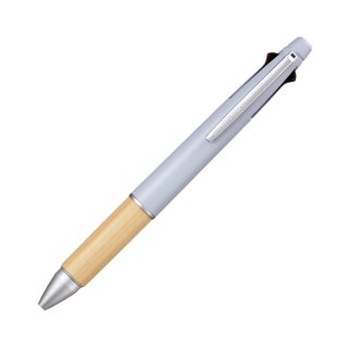 [お名入れ対象] 三菱鉛筆 ジェットストリーム 多機能ペン 4&1 BAMBOO(バンブー) ブルーグレー