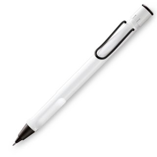 [お名入れ対象] [数量限定]ラミー LAMY サファリ ホワイト ブラッククリップ シャープペンシル 0.5mm