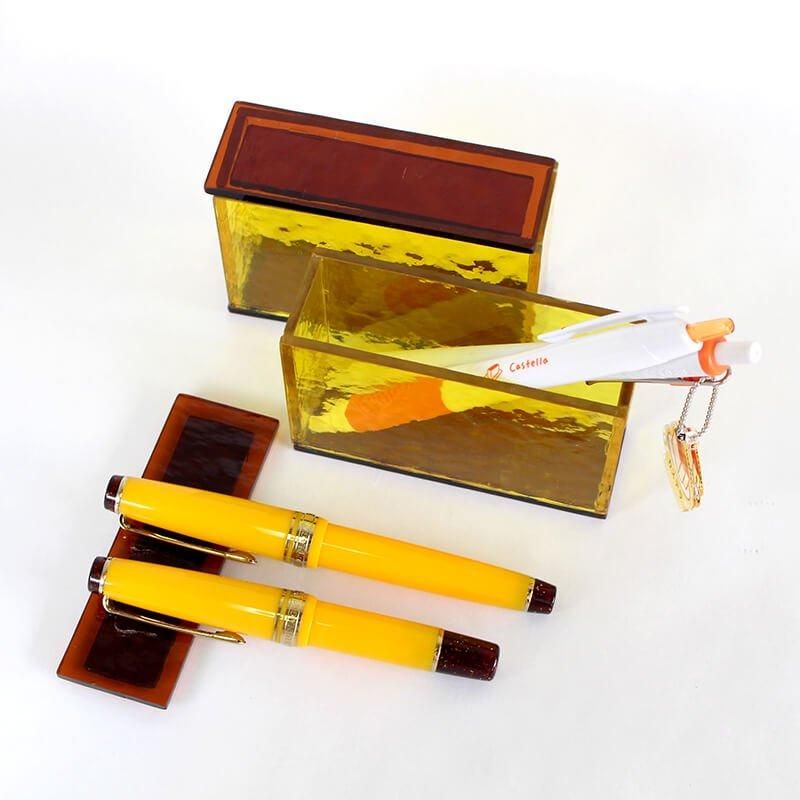 石丸文行堂 オリジナル 瑠璃庵×石丸文行堂 ガラスのカステラ | 石丸文