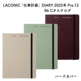 LACONIC 饳˥å ֻŻײ DIARY 2025ǯ Pre.12(12Ϥޤ) B6 C  ϡɥС