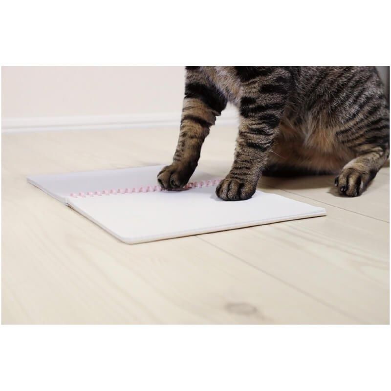 カメリア(グレー)幅広シュシュ、わんちゃん猫ちゃん用