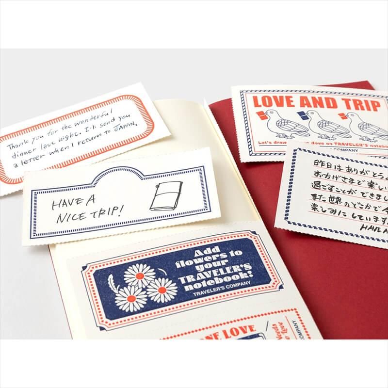 【限定品】トラベラーズノート LOVE AND TRIP レッド２点ショップ袋付 トラベラーズノート LOVE AND TRIP レッド (15370006)