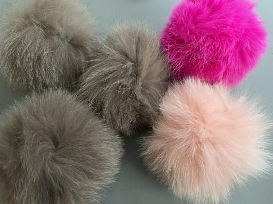 13cmフォックスファーボール(ゴム付き) - ymarche by MAISON DE Y