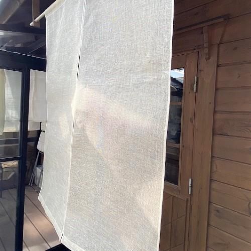 麻布のれん Amazon｜麻のれん ： 無地 生成り4生平麻 / 和風暖簾/手織り麻