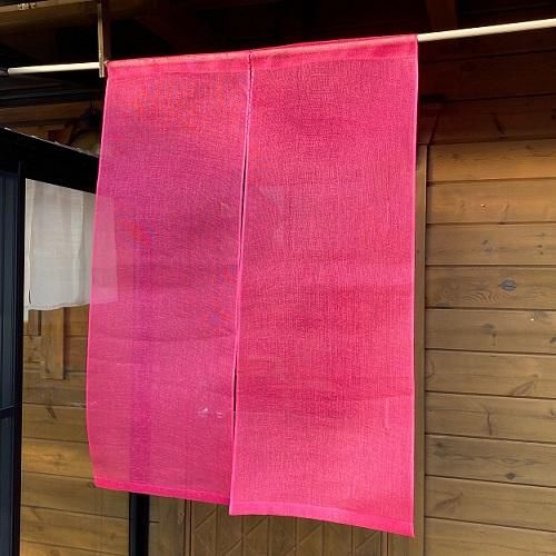 麻蚊帳のれん(赤)90㎝×120㎝ - 麻布おかい オンラインショップ 麻蚊帳のれん(赤)90㎝×120㎝ - 麻布おかい オンラインショップ