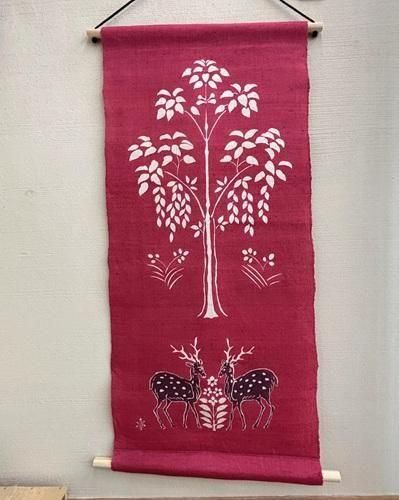 岡井麻布商店◇奈良絵タペストリー タペストリー（小）奈良絵 - 麻布おかい オンラインショップ