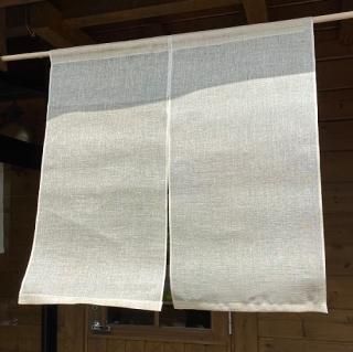 手染め 蚊帳 のれん 本麻 無地染め ネイビーブルー 150×85cm 日本製 手染め 蚊帳 のれん 本麻 無地染め ネイビーブルー 150×85cm